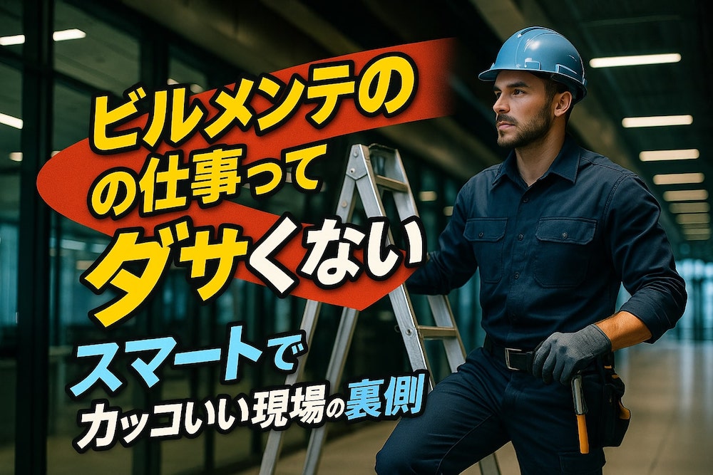 ビルメンテの仕事ってダサくない！スマートでカッコいい現場の裏側